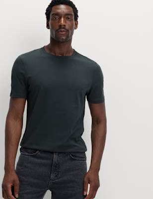 Camiseta lisa manga corta