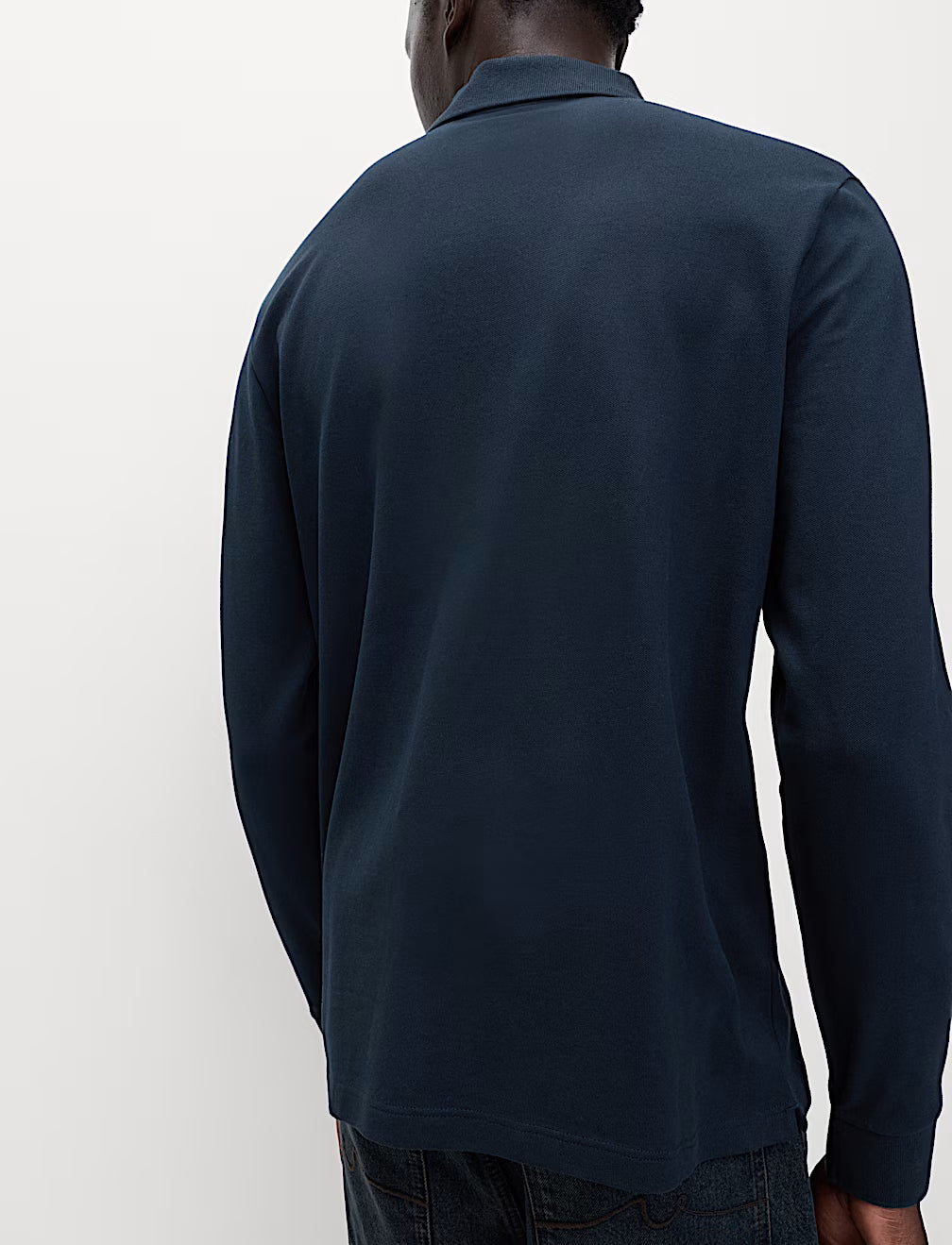 Polo de manga larga liso