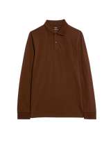 Polo de manga larga liso