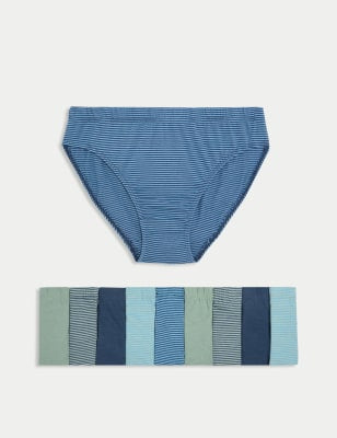 Pack de 10 briefs a rayas