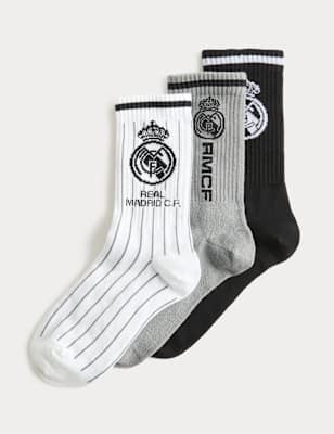 Pack de 3 pares de calcetines Real Madrid
