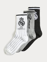 Pack de 3 pares de calcetines Real Madrid