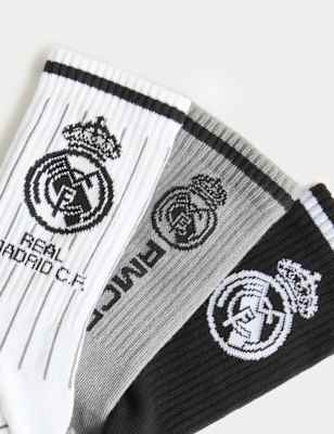 Pack de 3 pares de calcetines Real Madrid