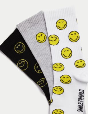 Pack de 3 pares de calcetines Smiley