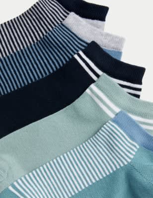 Pack de 5 pares de calcetines trainers a rayas