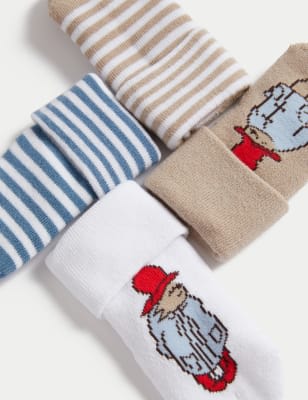 Pack de 4 pares de calcetines para bebé Paddington