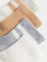 Pack de 4 pares de calcetines tobilleros para bebé