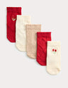 Pack de 5 pares de calcetines diseño floral