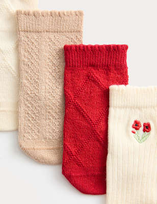 Pack de 5 pares de calcetines diseño floral