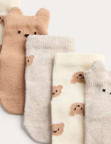 Pack de 5 pares de calcetines para bebés diseño Oso Spencer