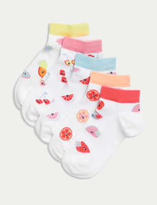 Pack de 5 pares de calcetines diseño frutitas