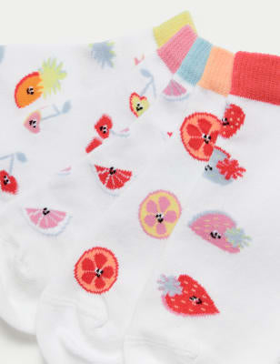 Pack de 5 pares de calcetines diseño frutitas