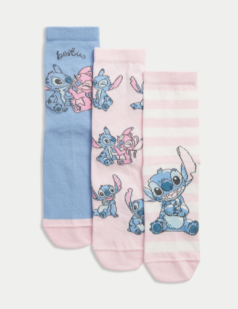 Pack de 3 pares de calcetines Lilo Stitch