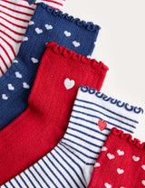 Pack de 5 pares de calcetines diseño corazones