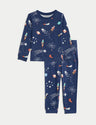 Pijama diseño cohetes de manga larga