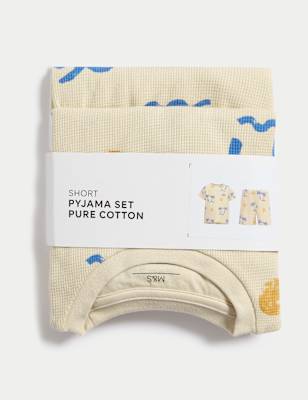 Pijama corto diseño tropical