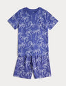 Pijama corto de niño diseño palmeras