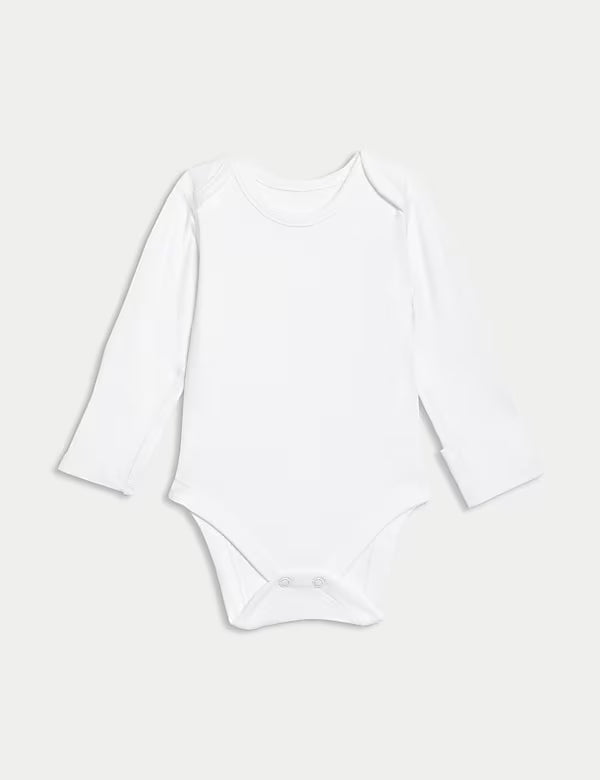 Pack de 7 bodies de algodón de manga larga