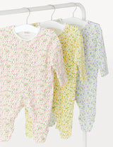Pack de 3 peleles para dormir diseño flores