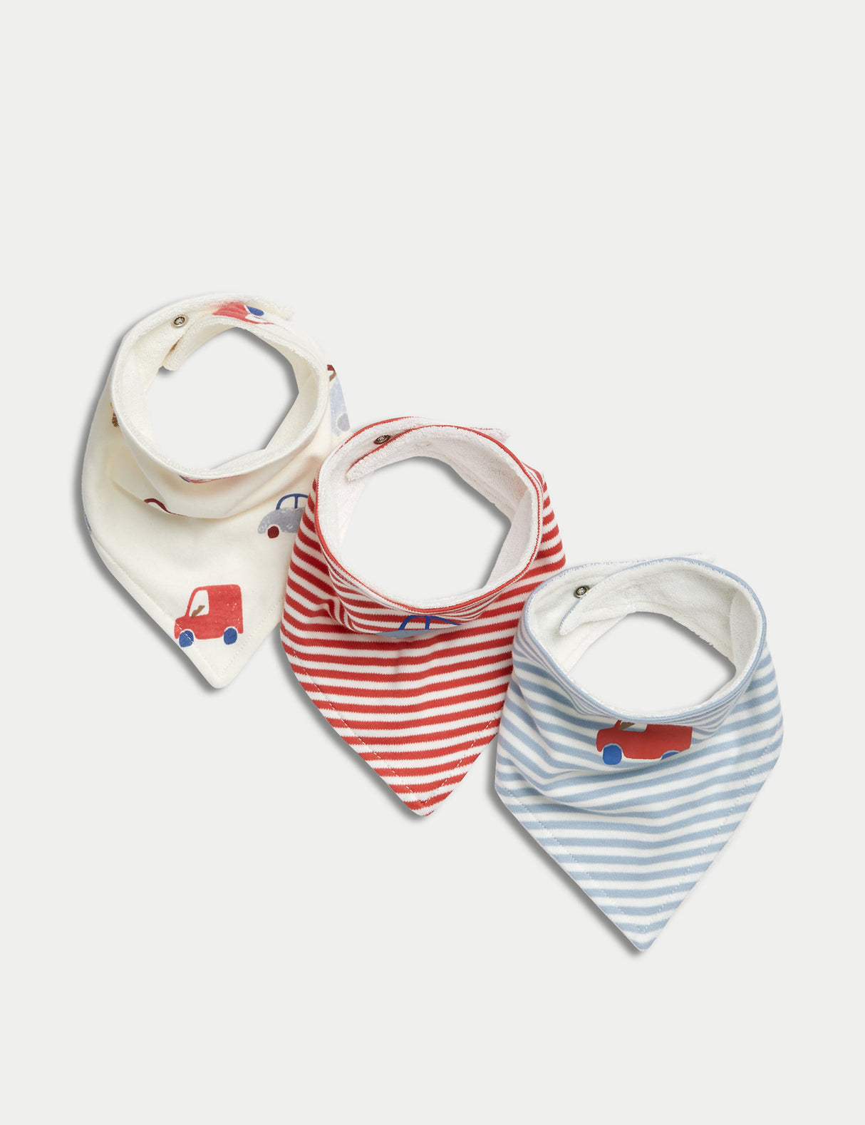 Pack de 3 baberos diseño coches