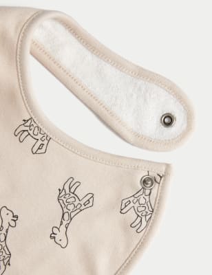 Pack de 5 baberos diseño amarillo