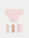 Pack de 7 braguitas diseño floral