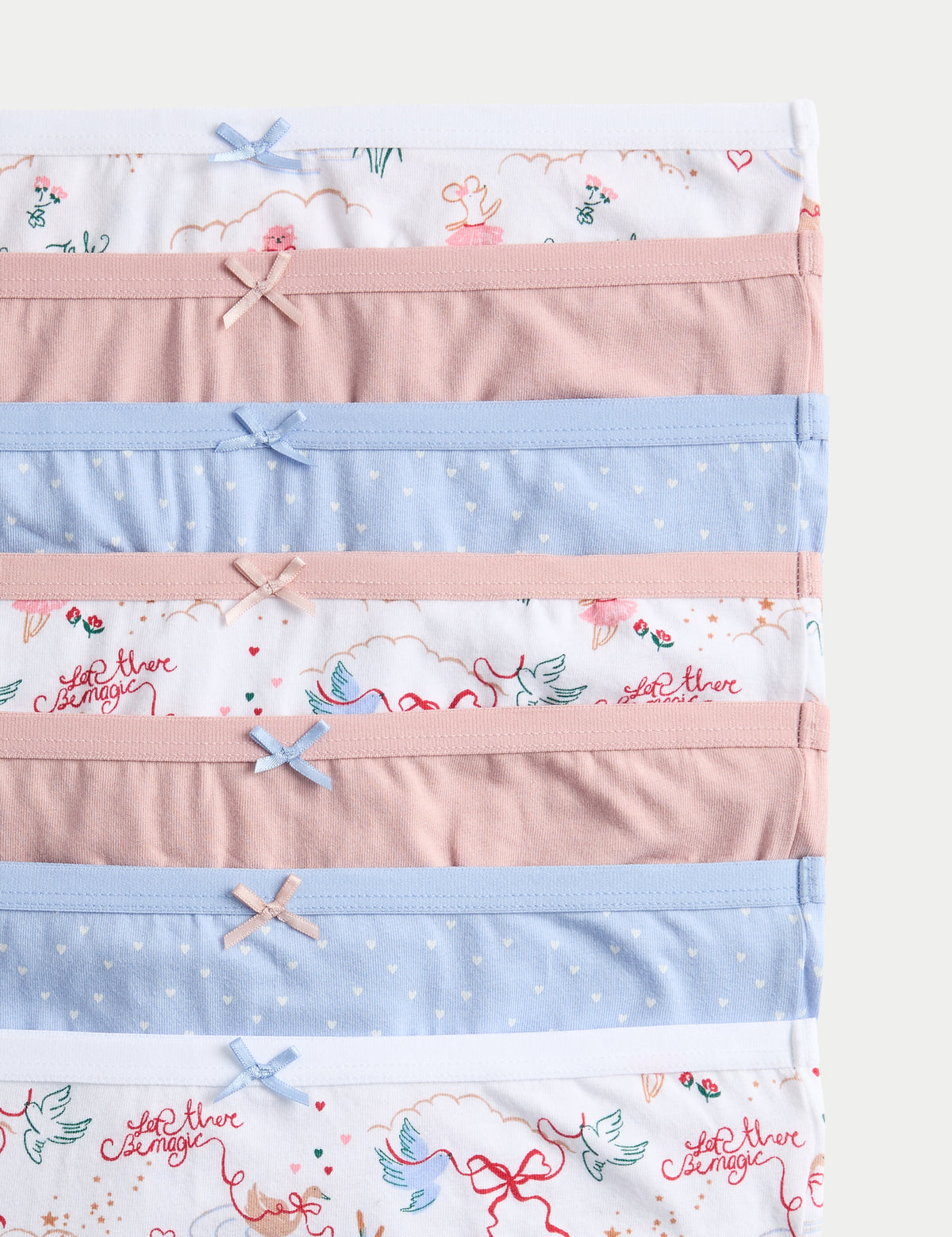 Pack de 7 braguitas diseño Corazones