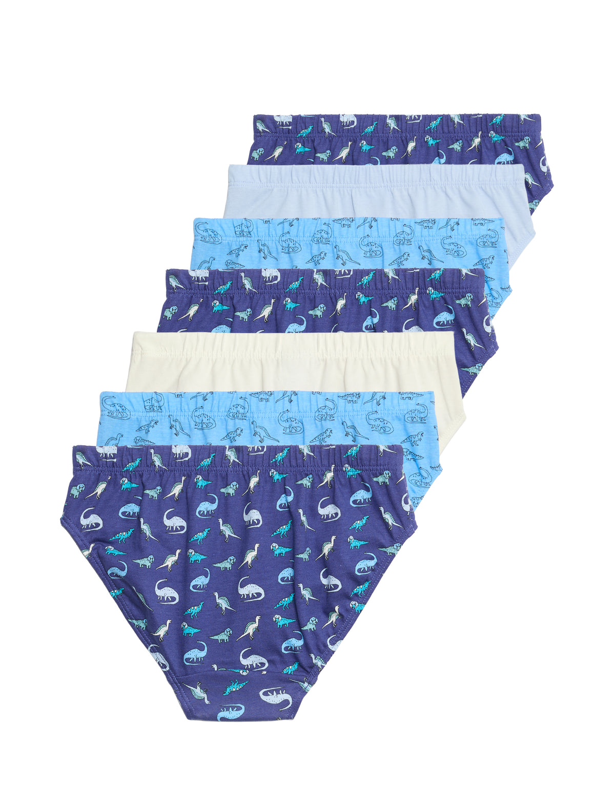 Pack de 7 briefs diseño Dino