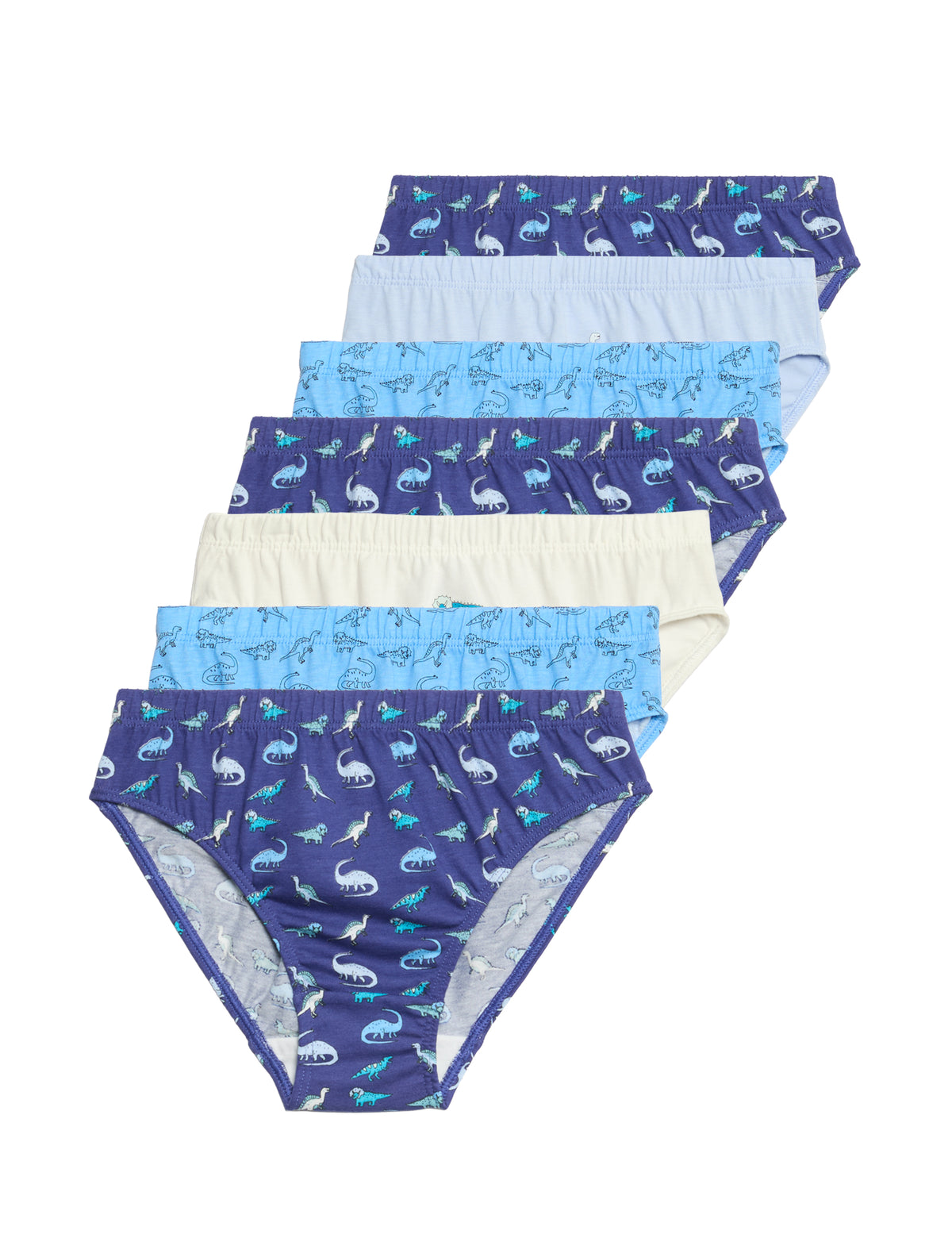 Pack de 7 briefs diseño Dino