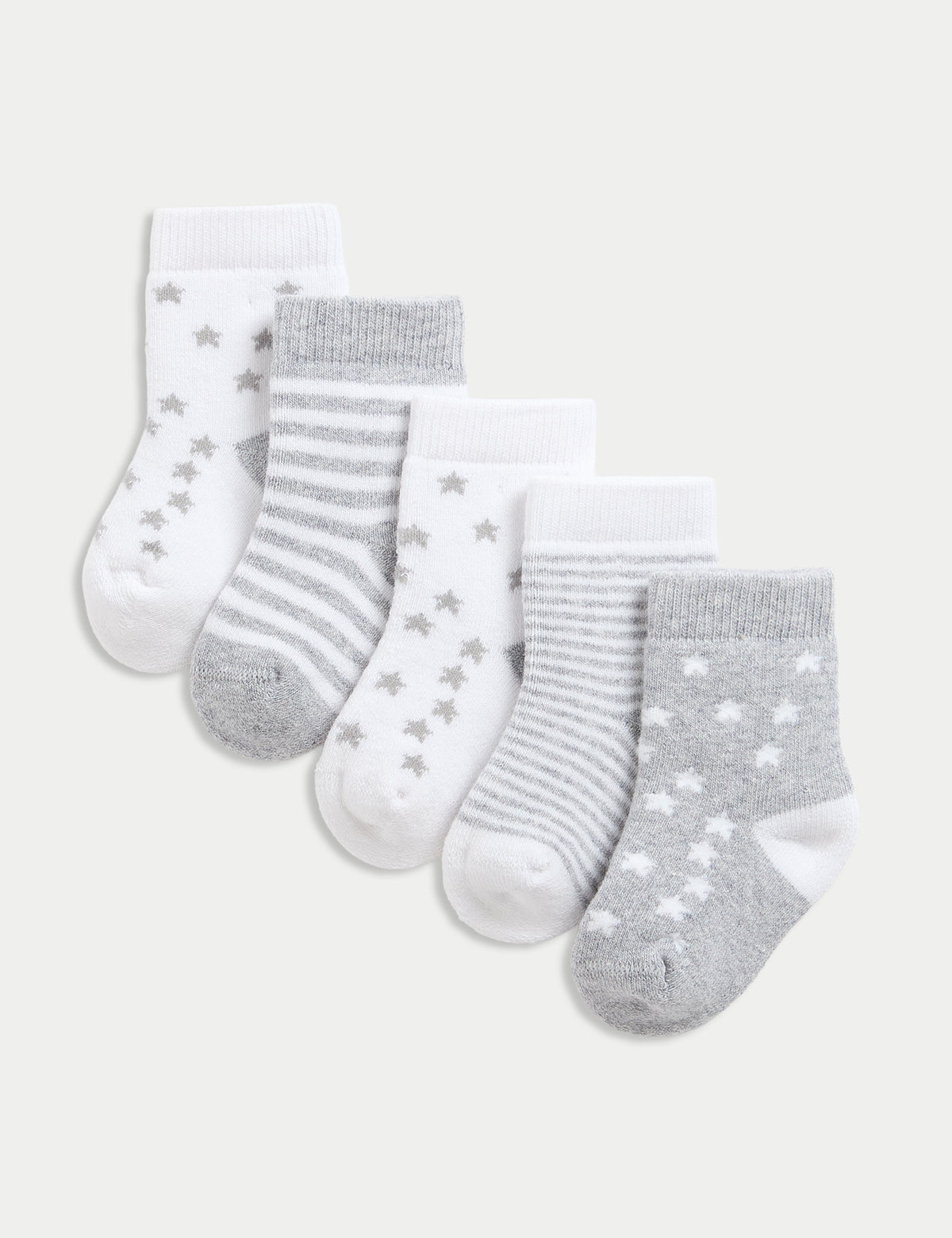 Pack de 5 calcetines de bebé diseño estrellas