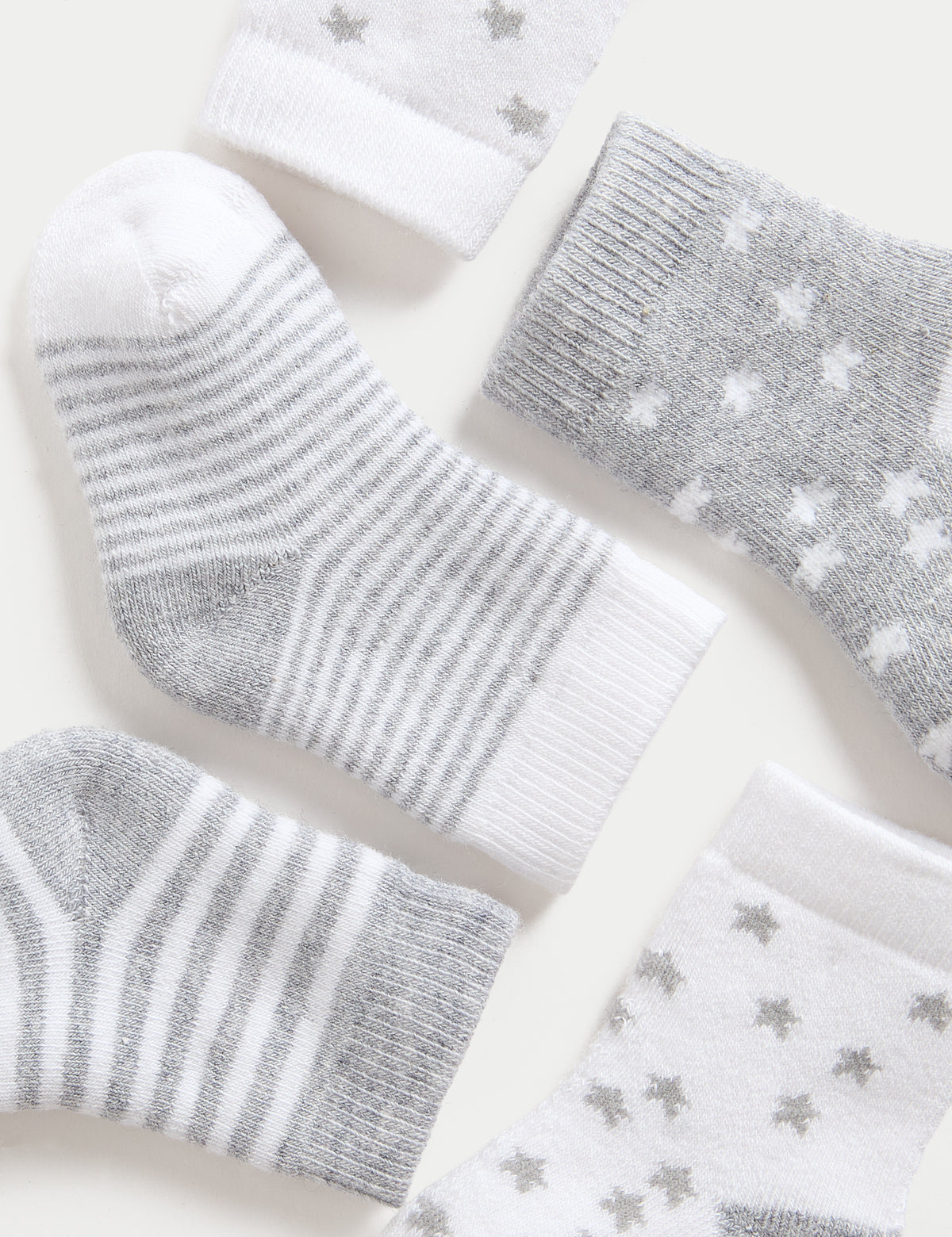 Pack de 5 calcetines de bebé diseño estrellas