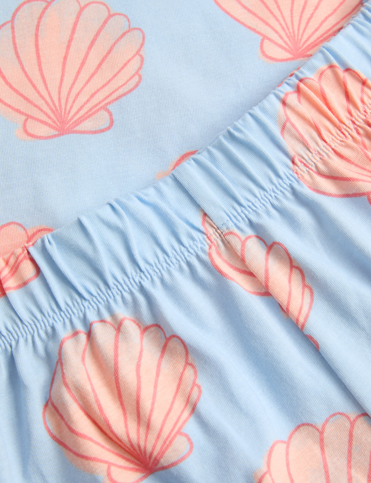 Pijama corto de niña diseño Conchas