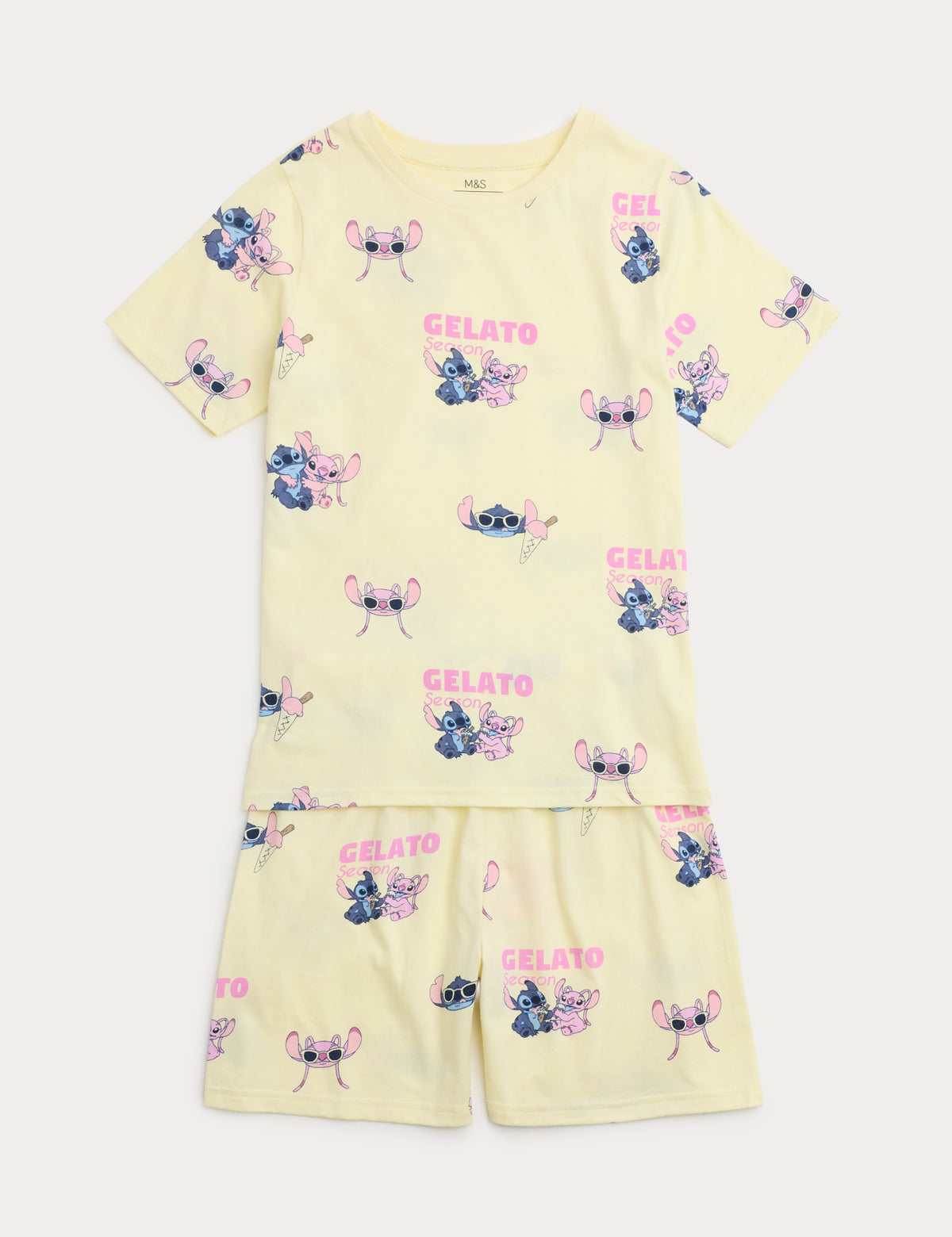 Pijama corto de niña Lilo and Stitch
