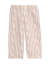 Pijama deniño de manga corta y pntalón de tela de rayas de niño