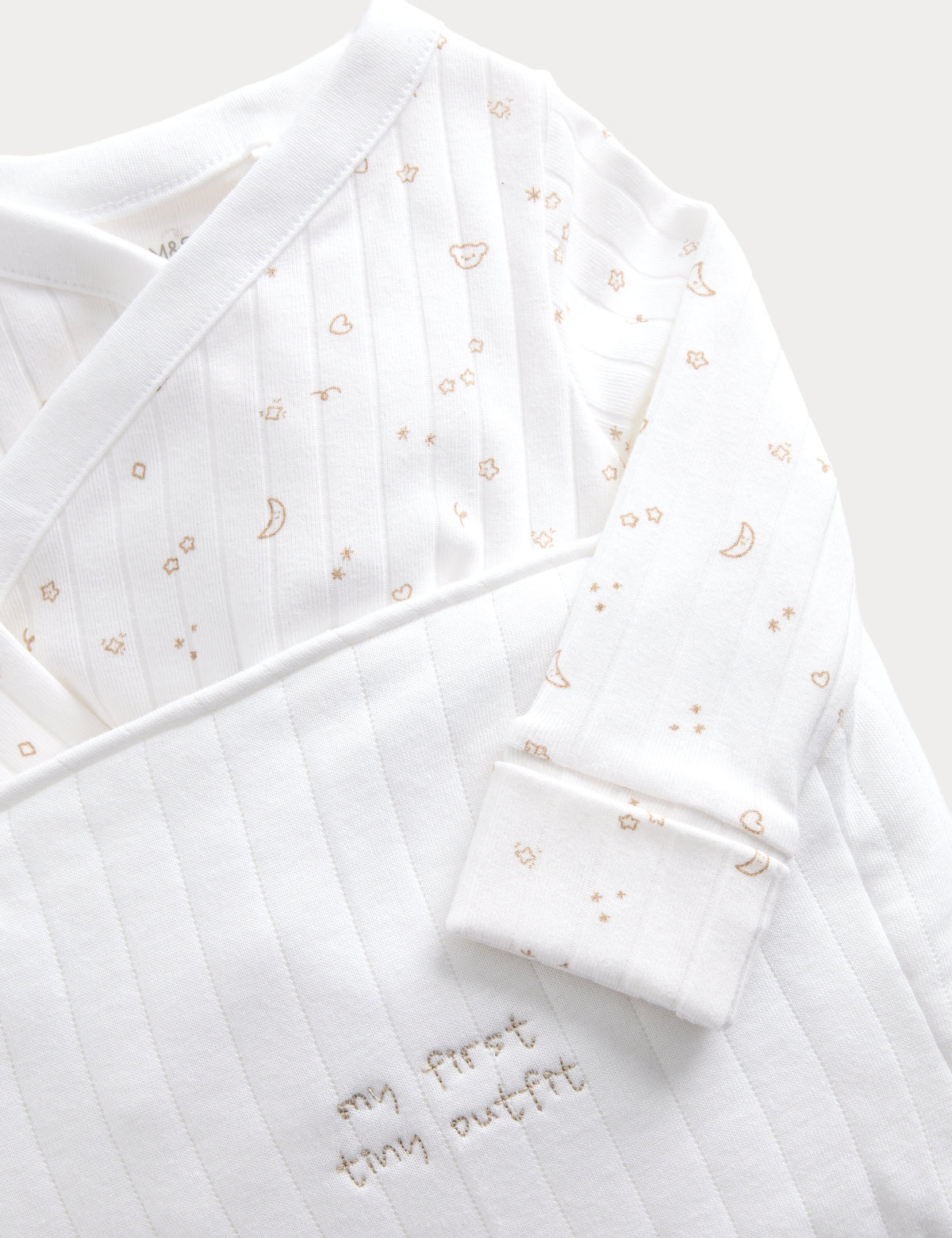 Conjunto para bebé de primer outfit con bolsito