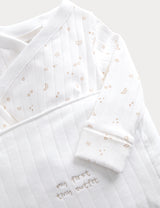 Conjunto para bebé de primer outfit con bolsito