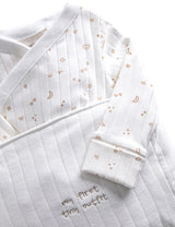 Conjunto para bebé de primer outfit con bolsito