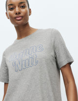 Camisola de manga corta con slogan