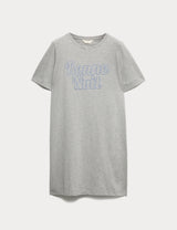 Camisola de manga corta con slogan