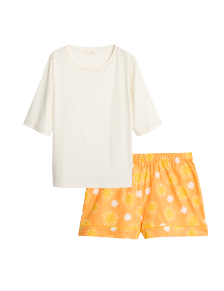 Pijama corto de manga corta con diseño FP