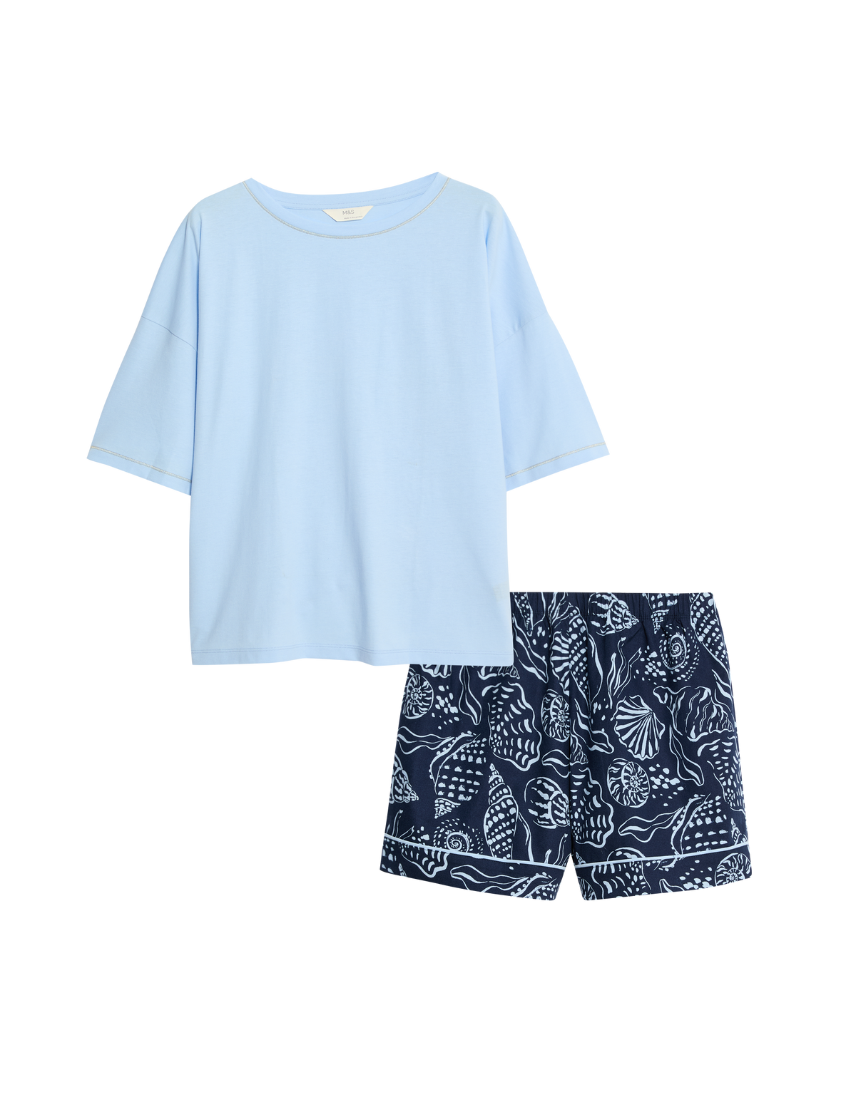 Pijama corto de manga corta con diseño FP