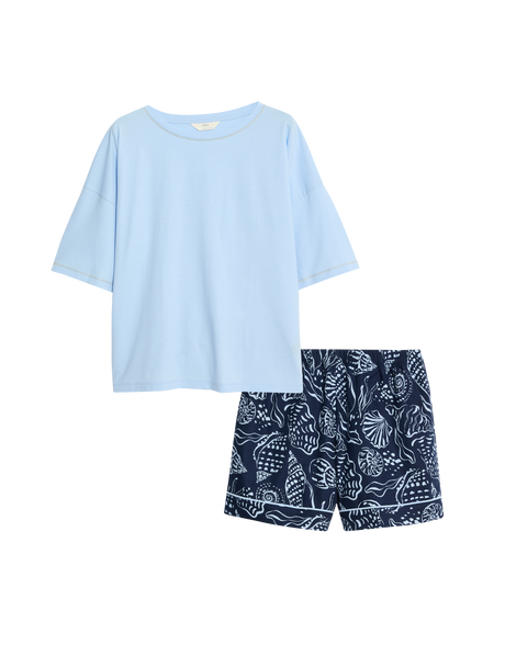 Pijama corto de manga corta con diseño FP