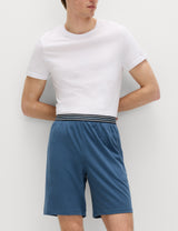 Pijama corto de punto a rayas