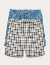 Pack de 2 pantalones cortos de tela