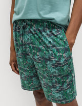 Pijama corto de punto con diseño Cactus