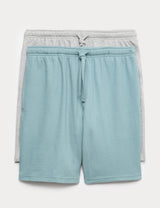 Pack de 2 pantalones cortos Waffle
