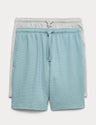 Pack de 2 pantalones cortos Waffle