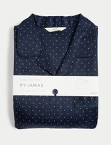 Pijama clásico de algodón a lunares
