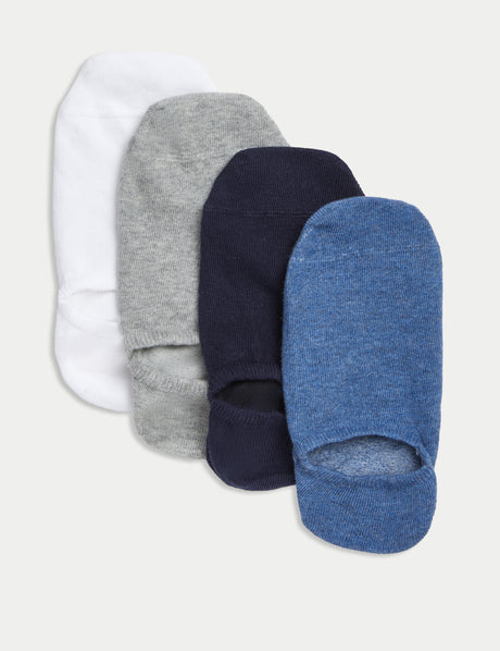 Pack de 4 pares de calcetines invisibles