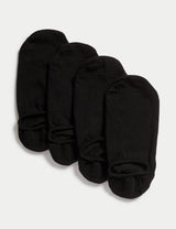 Pack de 4 pares de calcetines invisibles